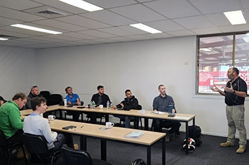 Craig running training at Fosroc Training Centre in Padstow